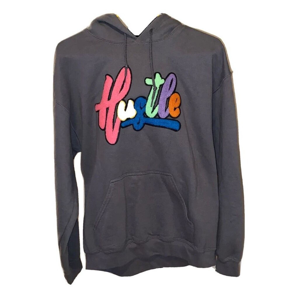Hustle Medium Gildan Unisex Junior Hoodie Pullover Multicolor Long Sleeve